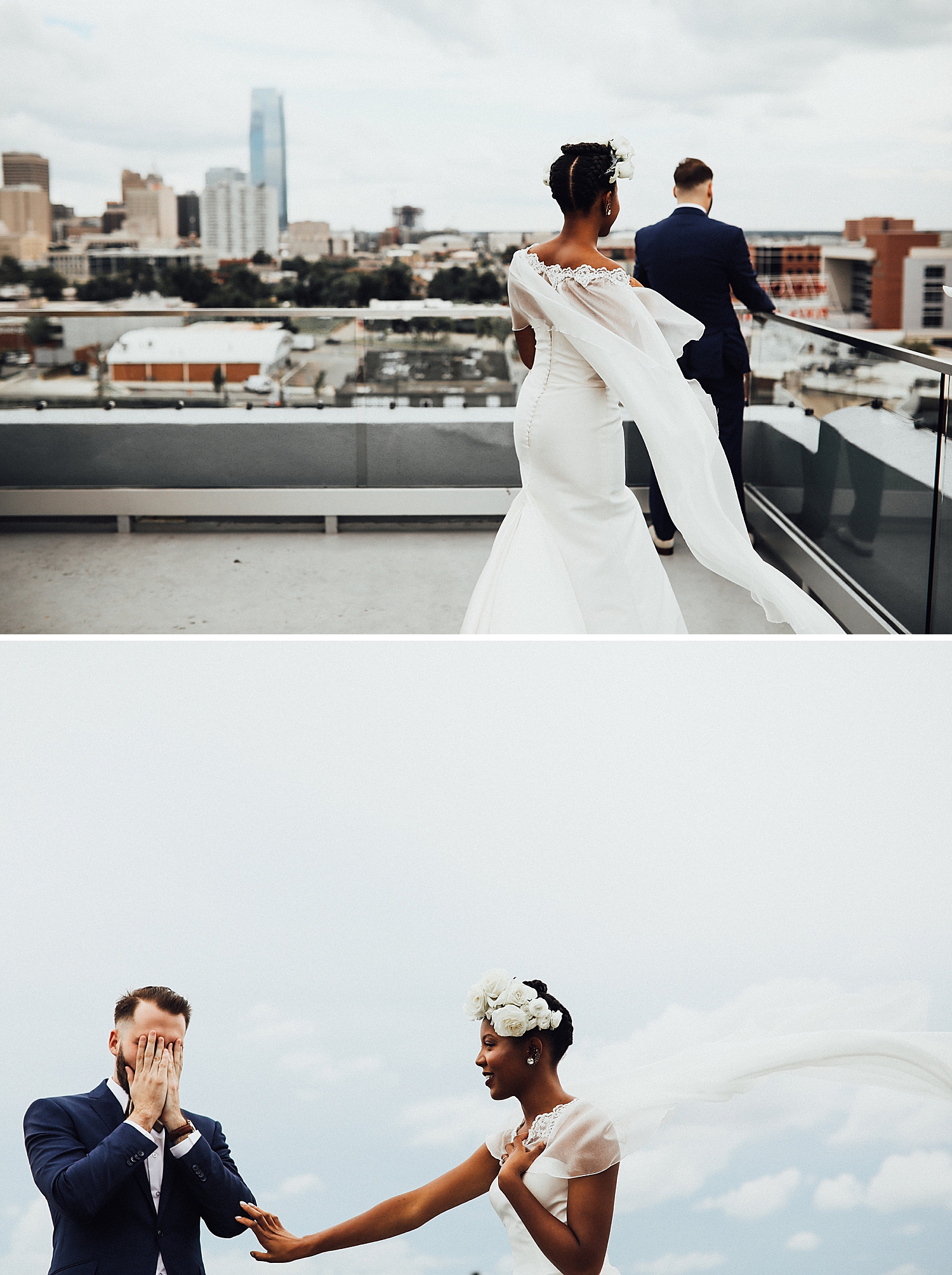 okc wedding photographers, oklahoma wedding photographers, junebug weddings, interracial couples, interracial wedding, wedding jumpsuit, wedding cape, bridal cape, fun wedding photos