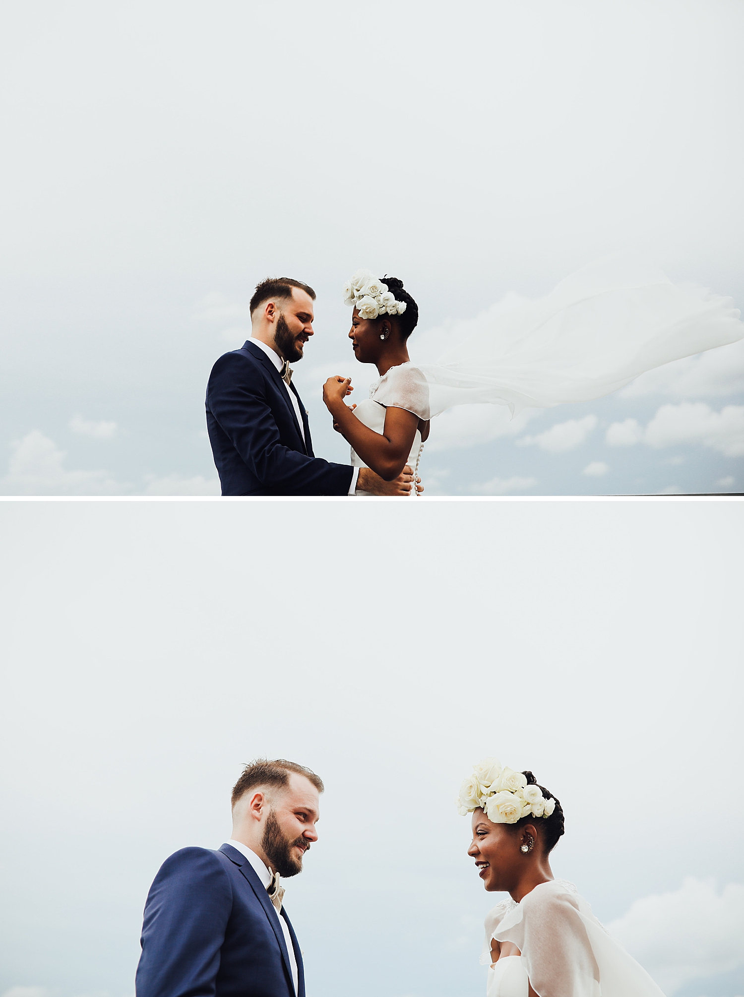 okc wedding photographers, oklahoma wedding photographers, junebug weddings, interracial couples, interracial wedding, wedding jumpsuit, wedding cape, bridal cape, fun wedding photos