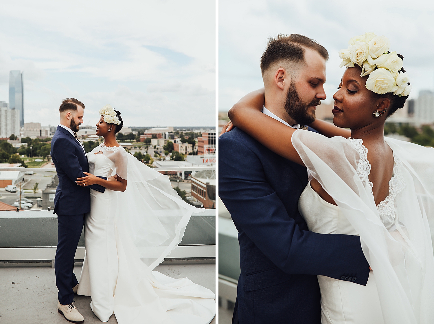 okc wedding photographers, oklahoma wedding photographers, junebug weddings, interracial couples, interracial wedding, wedding jumpsuit, wedding cape, bridal cape, fun wedding photos