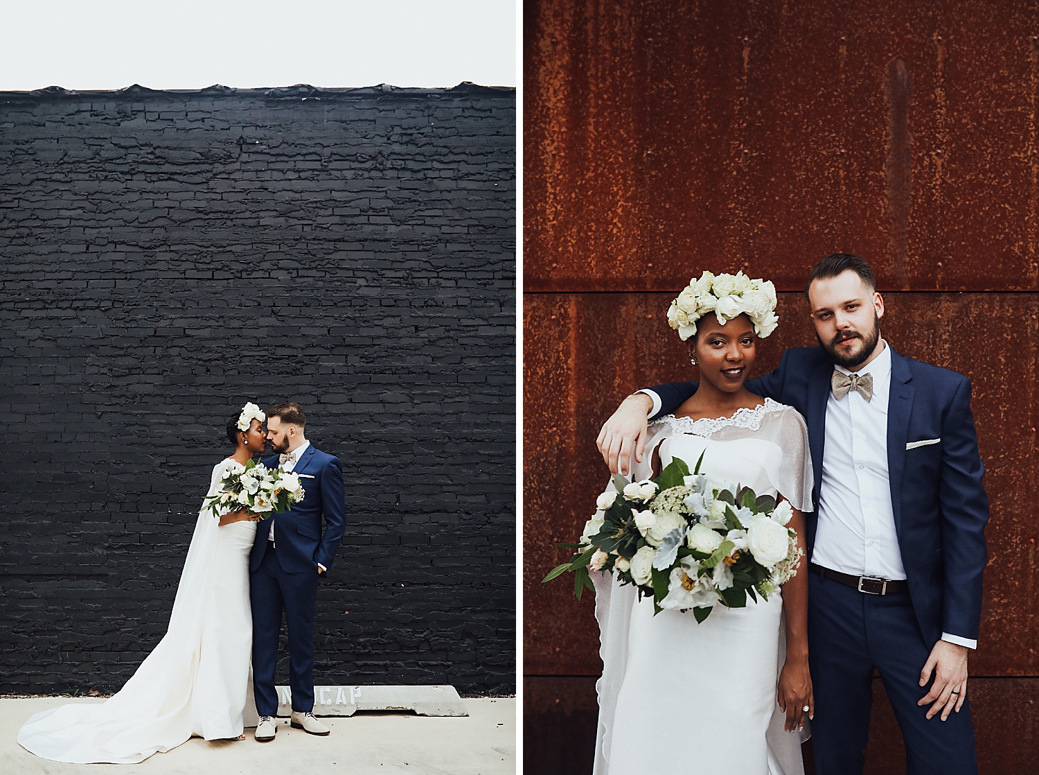 okc wedding photographers, oklahoma wedding photographers, junebug weddings, interracial couples, interracial wedding, wedding jumpsuit, wedding cape, bridal cape, fun wedding photos