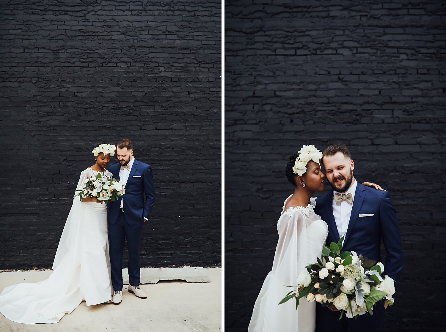 okc wedding photographers, oklahoma wedding photographers, junebug weddings, interracial couples, interracial wedding, wedding jumpsuit, wedding cape, bridal cape, fun wedding photos