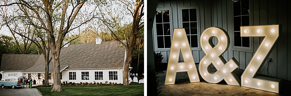 marquee lights wedding