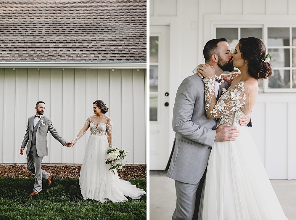 all white wedding