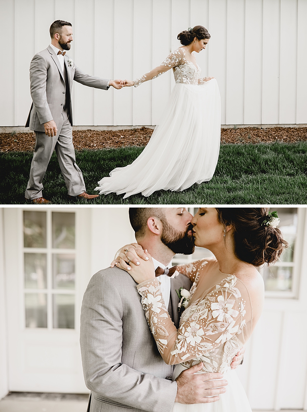 bride and groom portraits